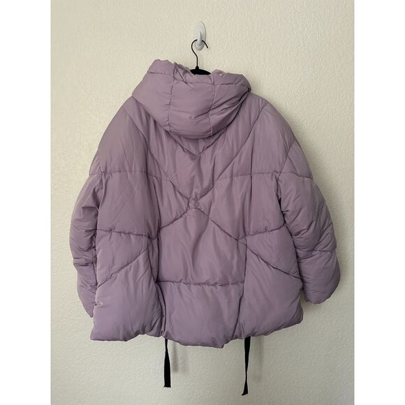 Free People Hailey Puffer Coat Jacket Lilac Cloud Medium - Picture 10 of 14